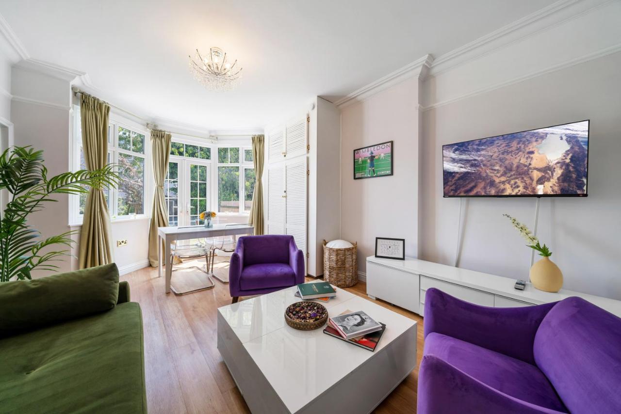 Lovely Garden Apartment In Wimbledon Town Centre With Private Parking By Wimbledon Holiday Lets Londres Exterior foto